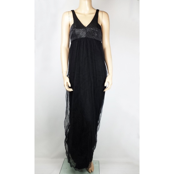 black maxi ball gown